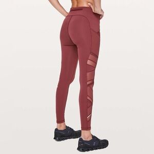 Lululemon Speed Up Tight *Mesh 28" Savannah Size 8 EUC